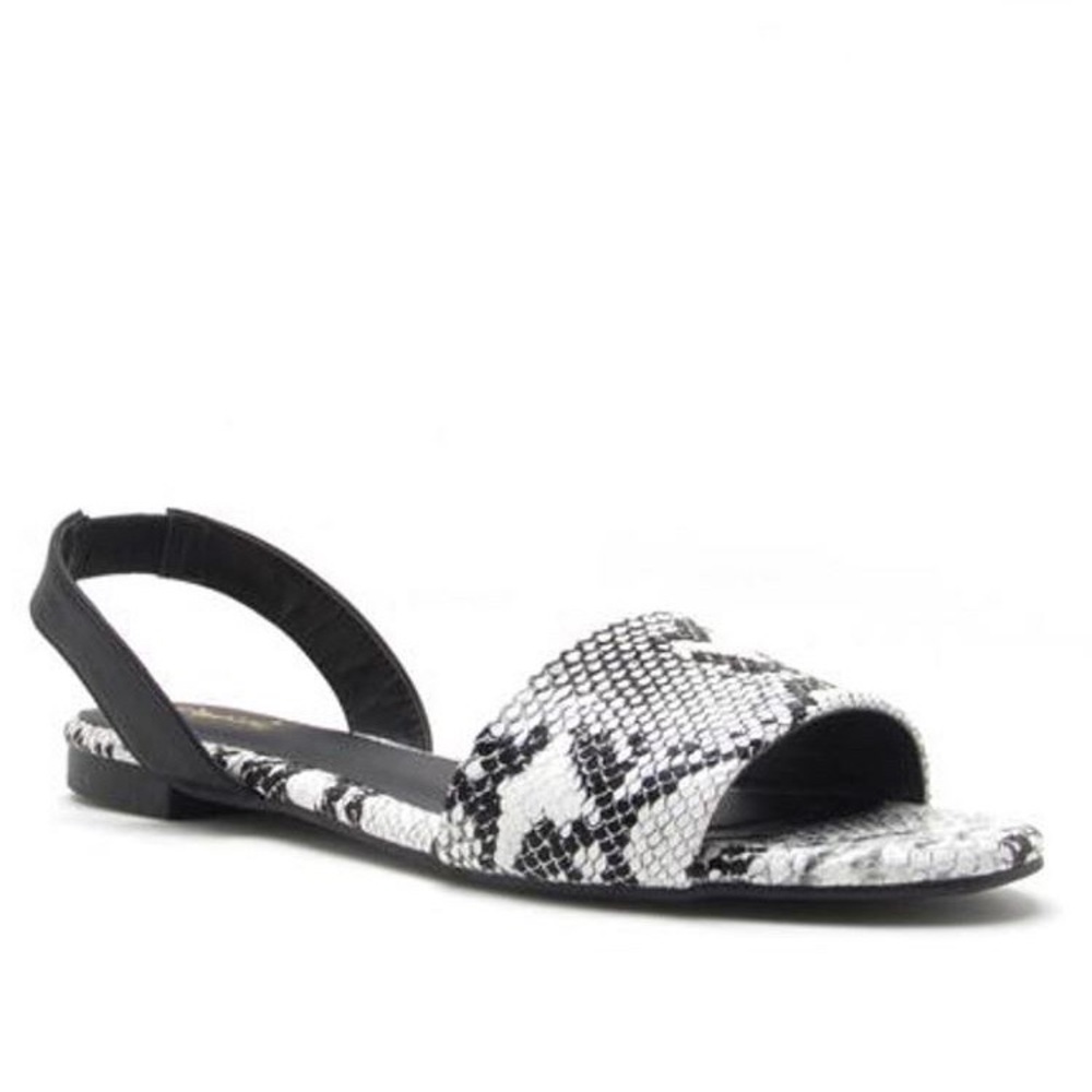Snakeskin Print Sandals